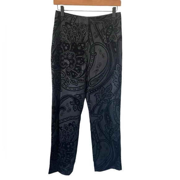 Lafayette 148 Black Wool Jacquard Pants - Picture 3 of 7